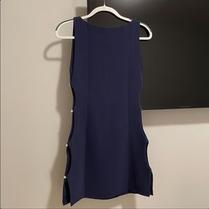 Navy Blue Holiday Mini Dress